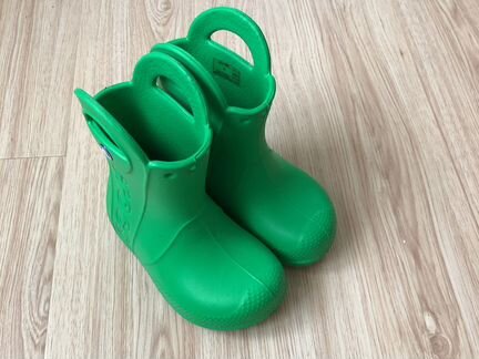 Детские резиновые сапоги crocs