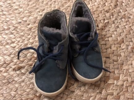 Ботинки zara с натуральным мехом