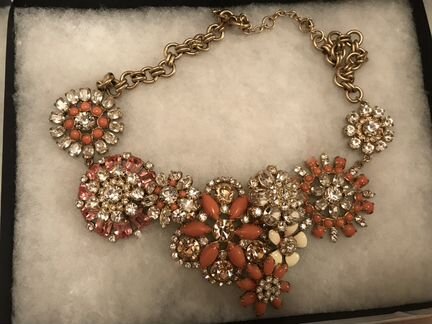 Шикарное ожерелье J.Crew из горных кристаллов