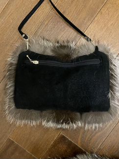 Муфта сумка меховая сумка чернобурка