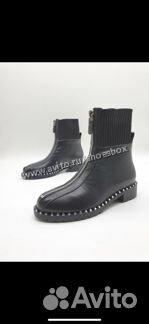 Ботинки кожаные валентино осенние