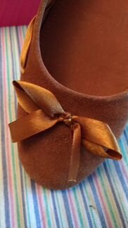 Балетки новые Италия, замша