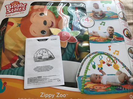 Развивающий коврик Bright Starts Веселый жираф