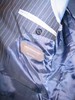 Костюм синий льняной