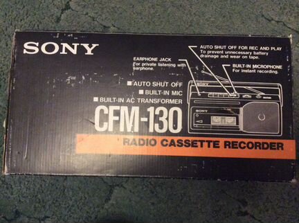 Sony CFM-130 radio cassette recorder