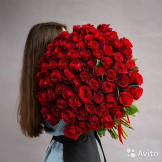 101 Роза, Букеты Цветы Розы 31 51 75 301 Доставка