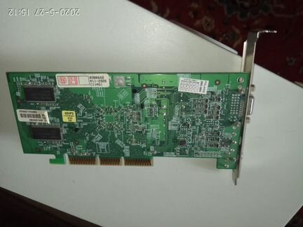 Видеокарта AGP с VGA и TV-out