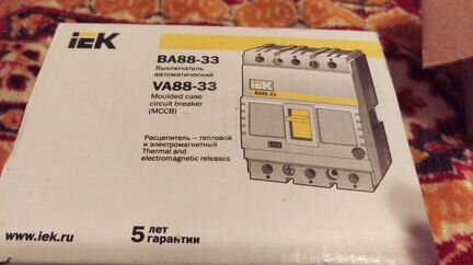 Автоматический выключатель IEK BA88-33 63a