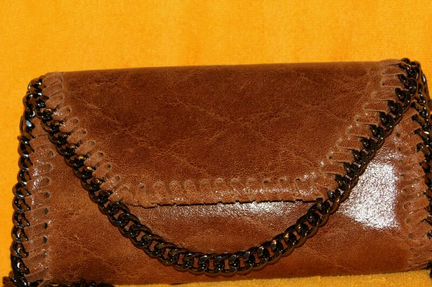 Новая сумочка клатч Gaude коричневый из натурально