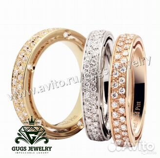 Новое золотое кольцо Damiani 1.1 ct 3/3