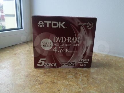 Диск DVD-RAM 4.7Gb цена за 5 штук