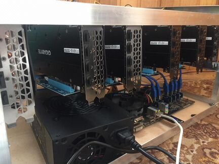 Ферма для майнинга RX5700XT (Gigabyte)