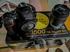 Новый зеркальный Nikon D3500 18-55 VR KIT