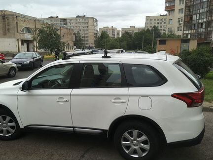 Багажник Mitsubishi Outlander без рейлингов