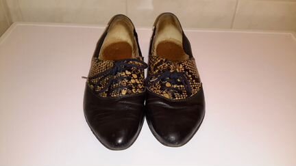 Туфли, полуботинки нат. Комбинированная кожа 37 р