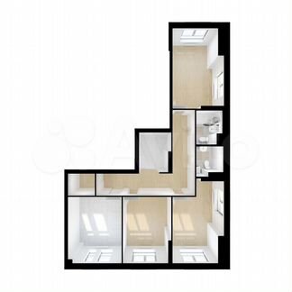 3-к квартира, 97.8 м², 11/33 эт.