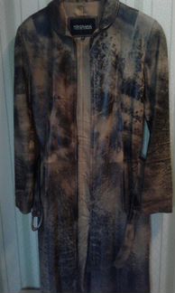 Кожанный плащ на весну-осень