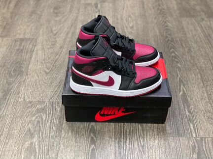 Кеды Nike air Jordan бордовые