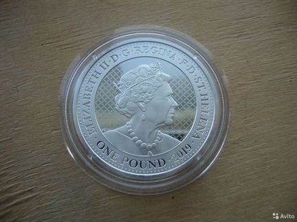 Остров Святой Елены 1 фунт 2019 Тигр 2020 Павлин