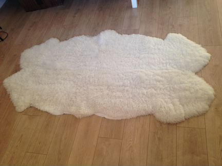 Ковер из 4 шкур, овчина