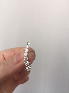 Серебряные серьги (925) с фианитами