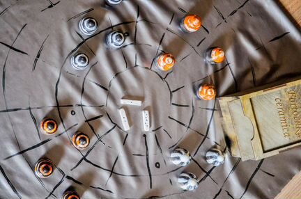 Чупар/ Индийская настольная игра/ Полосатые