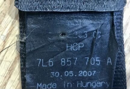 Ремень безопасности Фольксваген Туарег 2002-2010