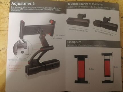 Держатель для планшета в автомобиль