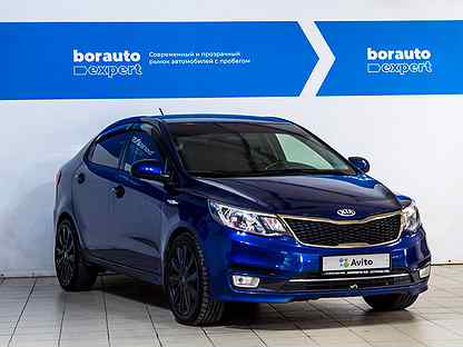 Kia Rio 2016 синяя