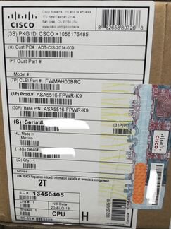 Новый Cisco ASA5516-fpwr-K9