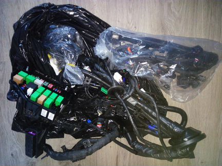 Электропроводка моторного отсека на Киа Рио