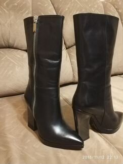 Сапоги кожаные демисезонные новые