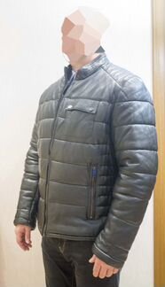 Куртка зимняя натуральная кожа пуховик