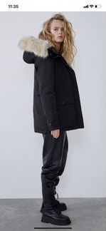 Зимняя парка Zara S 42-44