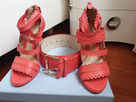 Новые босоножки и пояс Blumarine, 38 размер