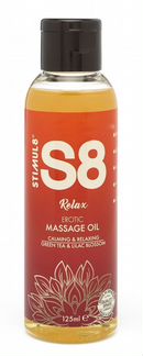 Массажное масло S8 Massage Oil Relax с ароматом зе
