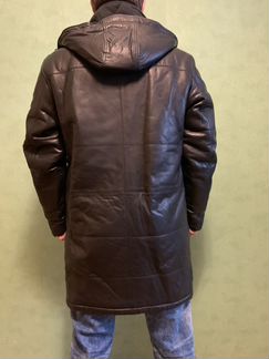 Кожаная куртка зимняя Trapper, пальто
