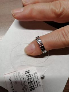 Кольцо из белого золота