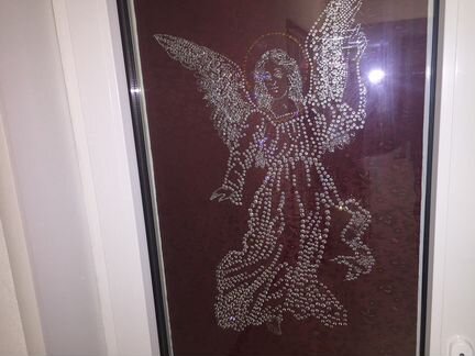 Стеклопакет с кристаллами Swarovski