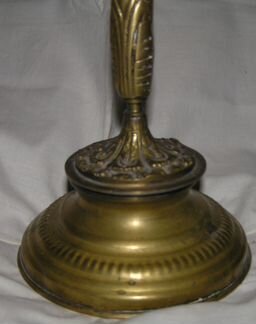 Старый бронзовый пятирожковый канделябр