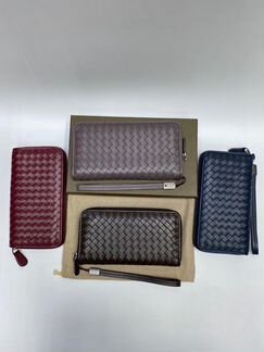 Кошелек Bottega Veneta Zip Around кожаный