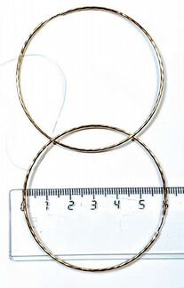 Золотые серьги-кольца. Бронницкий юз