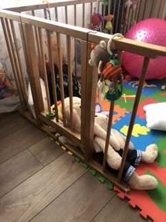 Деревянный детский манеж