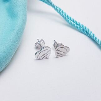 Серьги сердечки Tiffany Return to Tiffany серебро