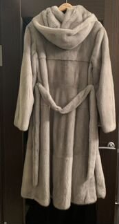 Шуба из голубой норки