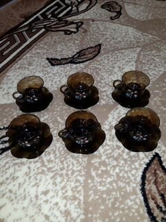 Чашки с блюдцами на 6 персон