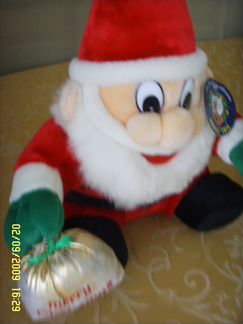 Игрушка мягкая музыкальная Дед Мороз