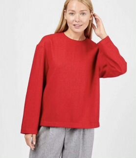 12storeez кофта из шерсти красная с подкладкой