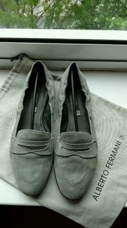 Замшевые мокасины Alberto Fermani