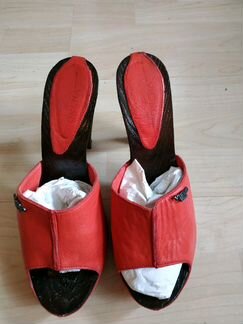 Сабо из натуральной кожи